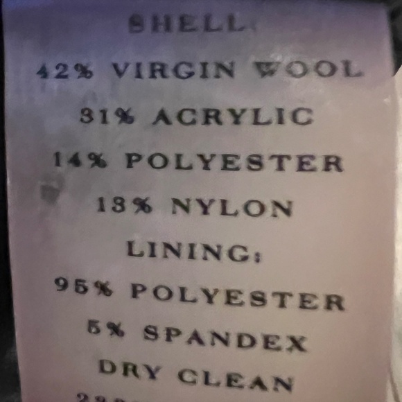 Ann Taylor Tweed Mini Pencil Skirt Size 6 Black Blue Wool Blend - Picture 6 of 6